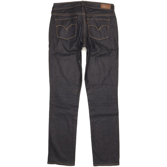 Levi's Slight Curve Women Navy Straight Classic Stretch Jeans W28 L30