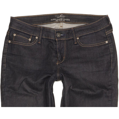 Levi's Slight Curve Women Navy Straight Classic Stretch Jeans W28 L30