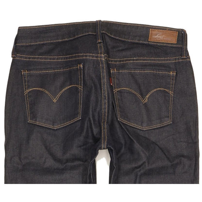 Levi's Slight Curve Women Navy Straight Classic Stretch Jeans W28 L30
