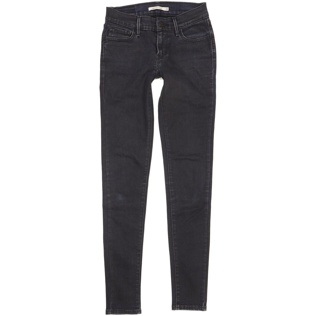 Levi's 710 Super Women Navy Skinny Slim Stretch Jeans W24 L31