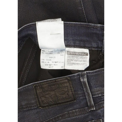 Levi's 710 Super Women Navy Skinny Slim Stretch Jeans W24 L31