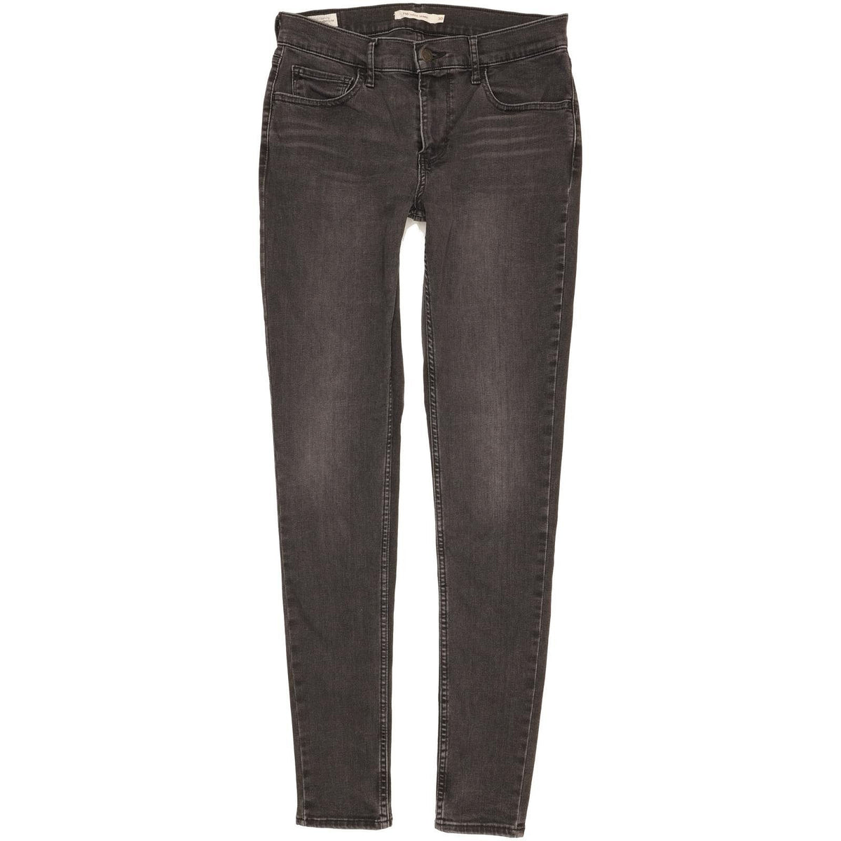Levi's 710 Super Women Black Skinny Slim Stretch Jeans W30 L32