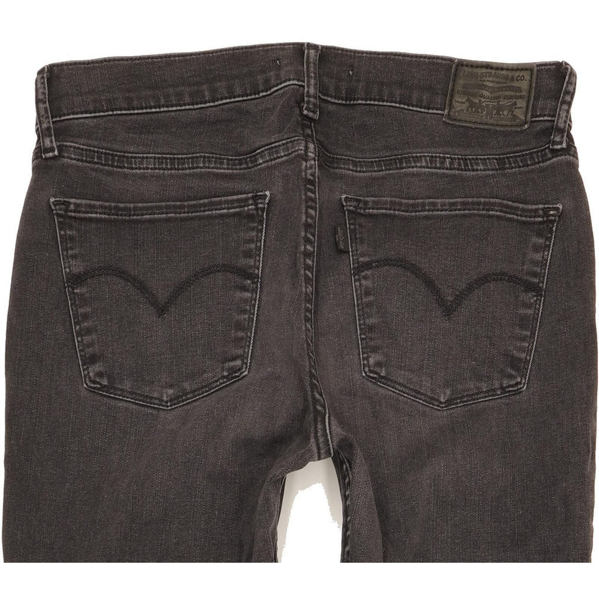 Levi's 710 Super Women Black Skinny Slim Stretch Jeans W30 L32