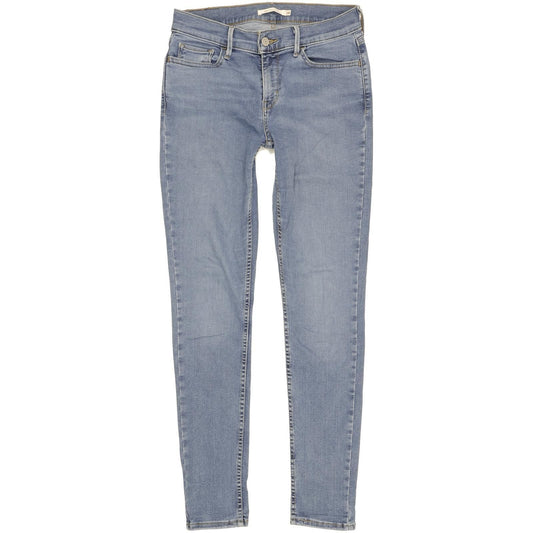 Levi's 710 Super Women Blue Skinny Slim Stretch Jeans W28 L30