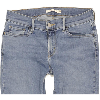 Levi's 710 Super Women Blue Skinny Slim Stretch Jeans W28 L30