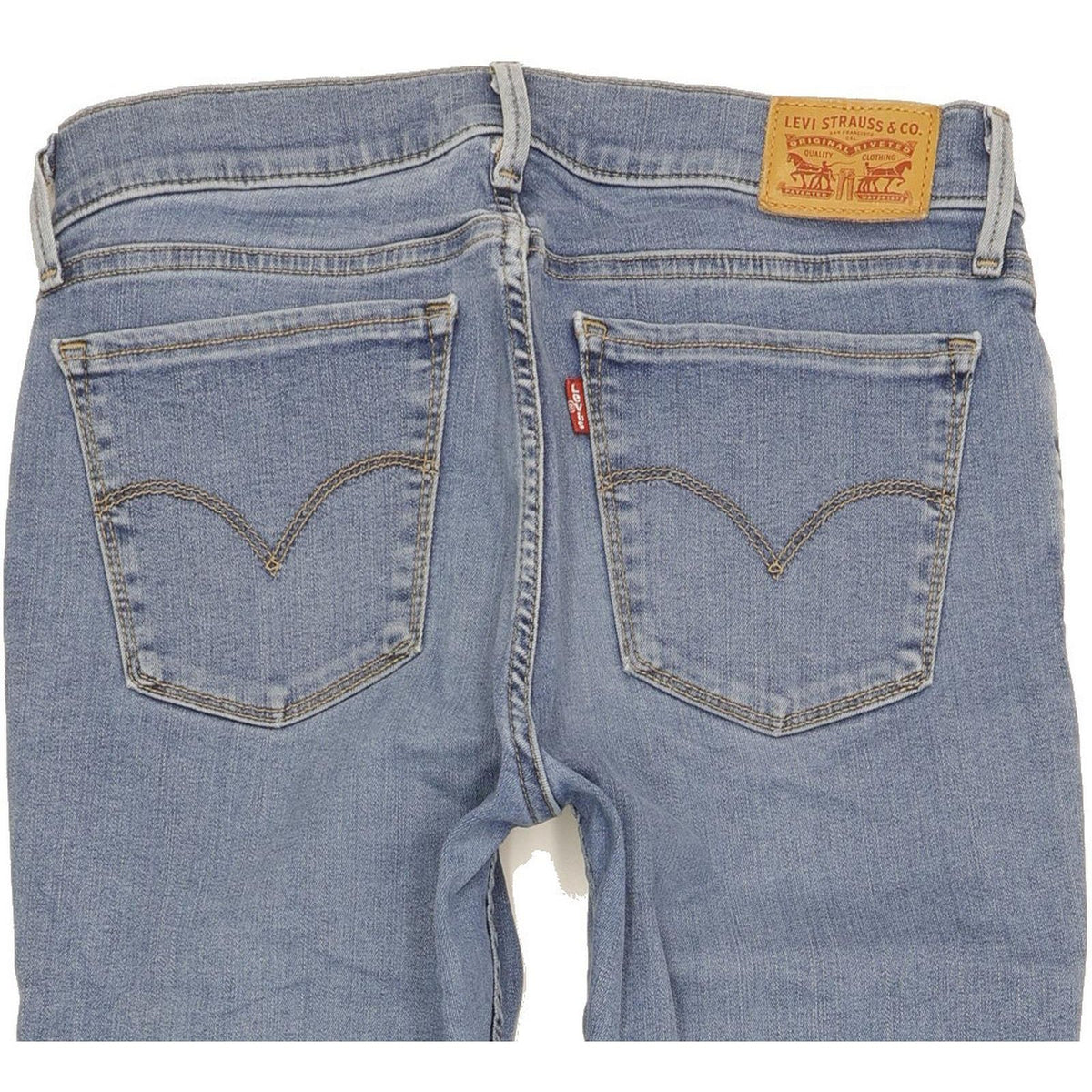 Levi's 710 Super Women Blue Skinny Slim Stretch Jeans W28 L30