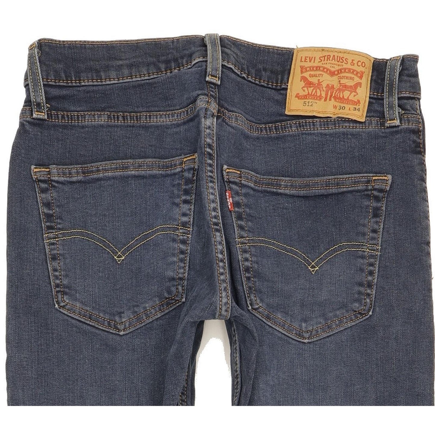 Levi's 512 Men Blue Tapered Slim Stretch Jeans W30 L32