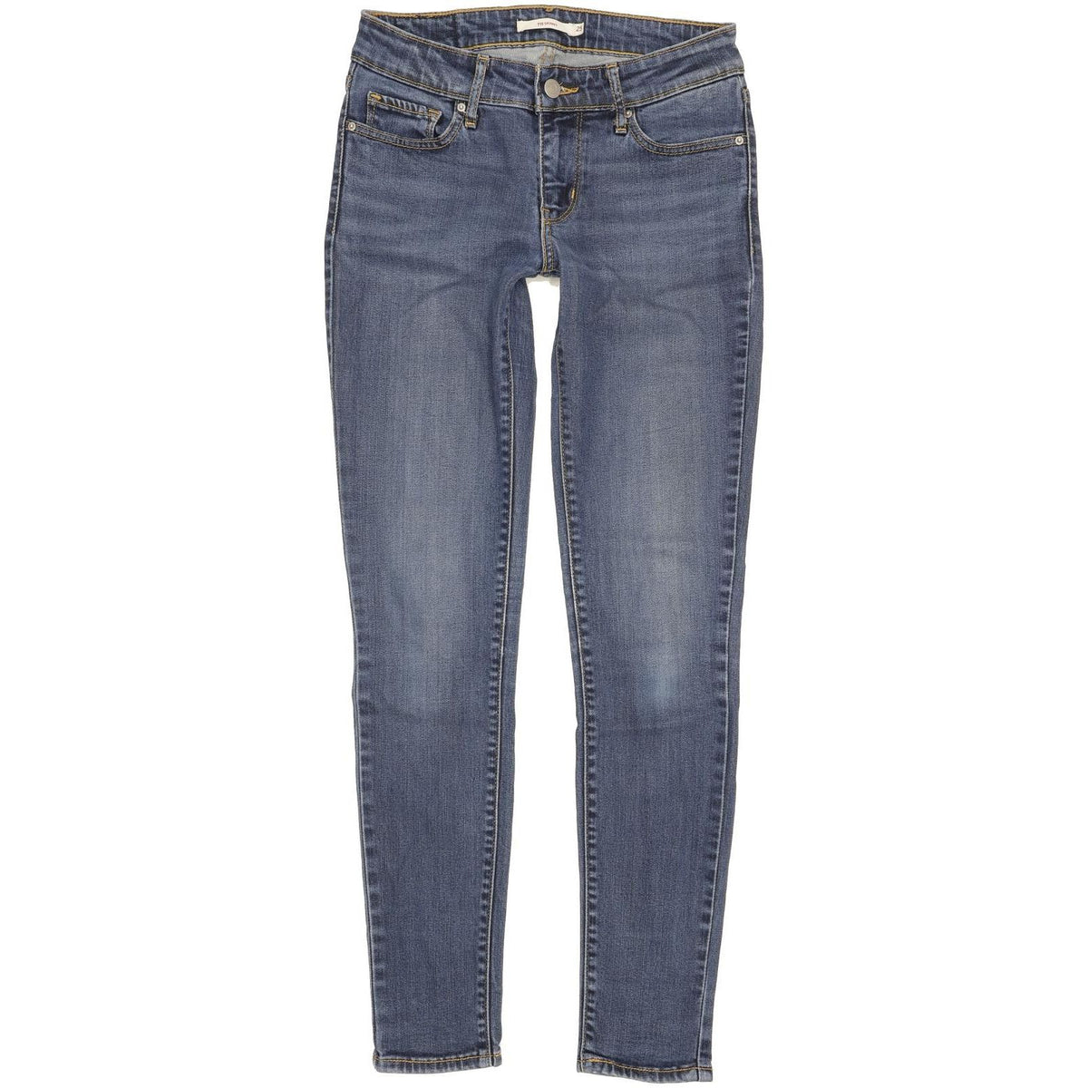 Levi's 711 Women Blue Skinny Slim Stretch Jeans W25 L30