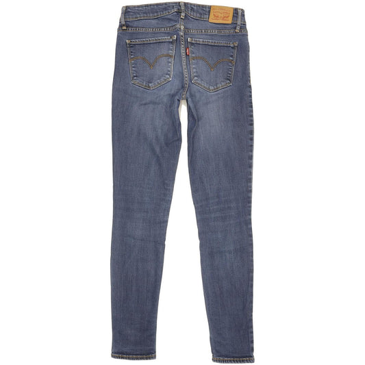 Levi's 711 Women Blue Skinny Slim Stretch Jeans W25 L30