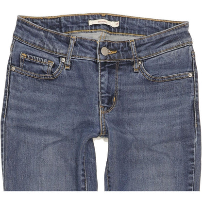 Levi's 711 Women Blue Skinny Slim Stretch Jeans W25 L30