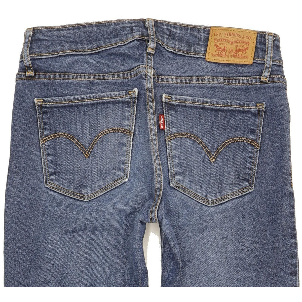 Levi's 711 Women Blue Skinny Slim Stretch Jeans W25 L30