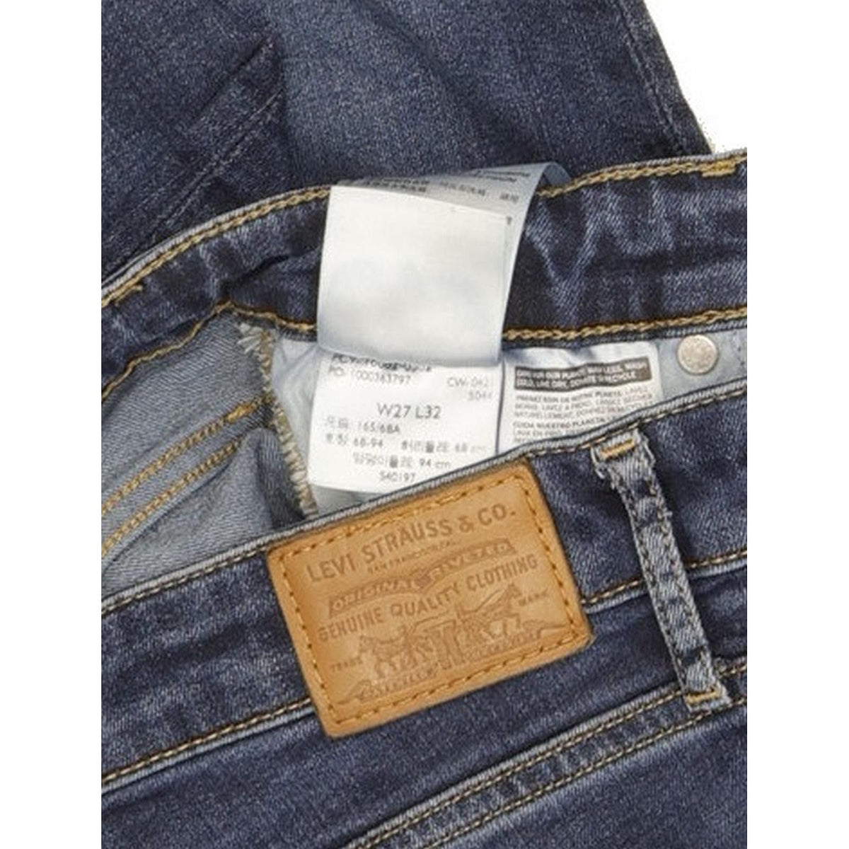 Levi's 721 Women Blue Skinny Slim Stretch Jeans W27 L31
