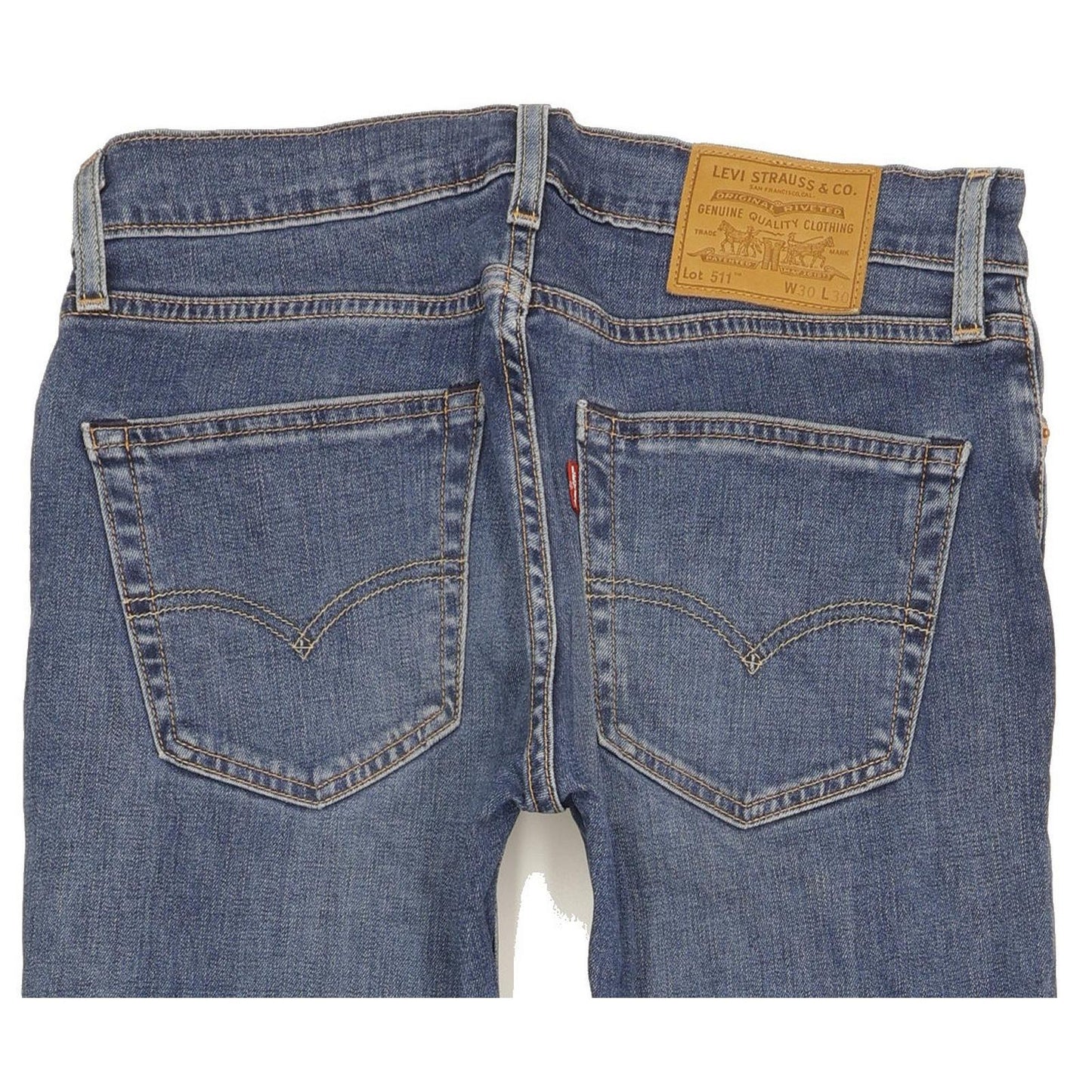 Levi's 511 Men Blue Straight Slim Stretch Jeans W30 L30