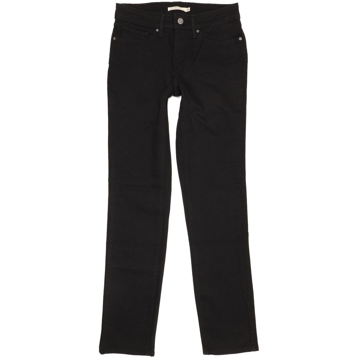 Levi's 712 Women Black Straight Slim Stretch Jeans W28 L32