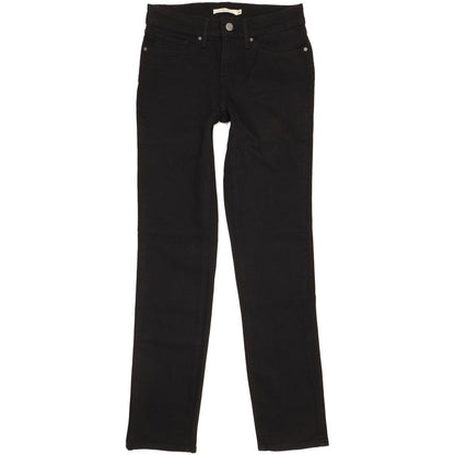 Levi's 712 Women Black Straight Slim Stretch Jeans W28 L32