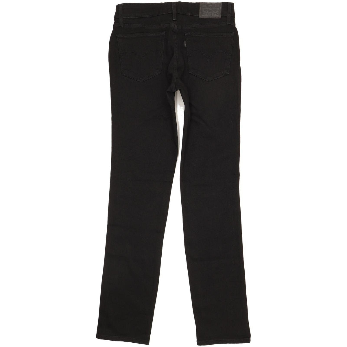 Levi's 712 Women Black Straight Slim Stretch Jeans W28 L32