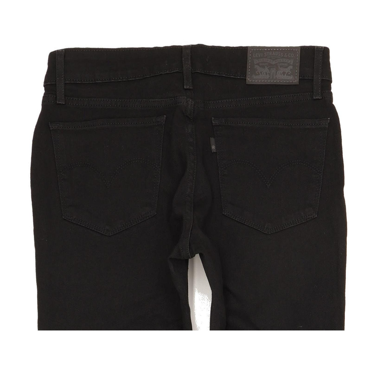 Levi's 712 Women Black Straight Slim Stretch Jeans W28 L32