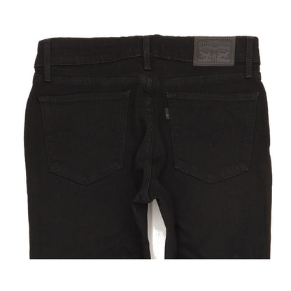 Levi's 712 Women Black Straight Slim Stretch Jeans W28 L32
