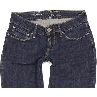 Levi's Bold Curve Women Blue Skinny Slim Stretch Jeans W29 L33