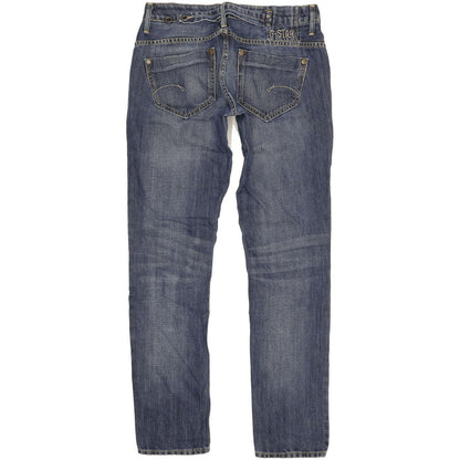 G-Star Women Blue Straight Slim Stretch Jeans W30 L33
