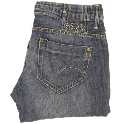 G-Star Women Blue Straight Slim Stretch Jeans W30 L33