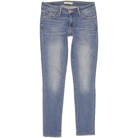 Levi's 711 Women Blue Skinny Slim Stretch Jeans W26 L29