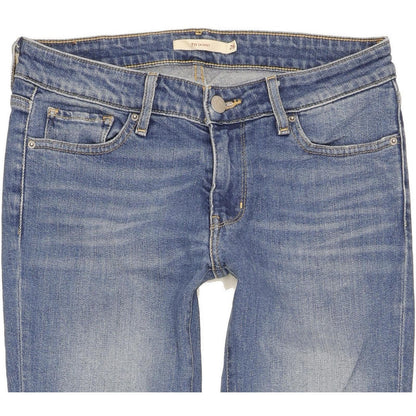 Levi's 711 Women Blue Skinny Slim Stretch Jeans W26 L29