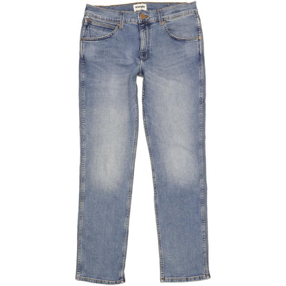 Wrangler Greenssboro Men Blue Straight Regular Stretch Jeans W32 L32
