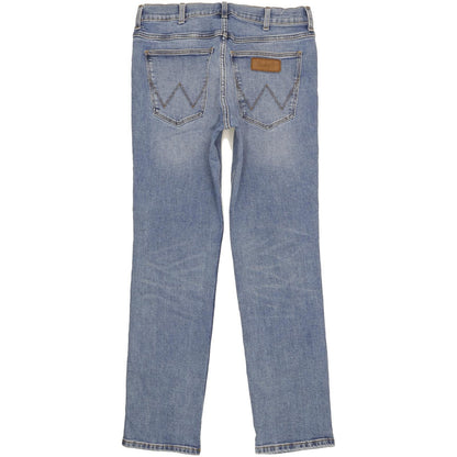 Wrangler Greenssboro Men Blue Straight Regular Stretch Jeans W32 L32