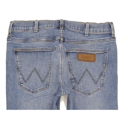 Wrangler Greenssboro Men Blue Straight Regular Stretch Jeans W32 L32