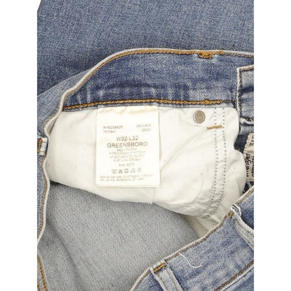 Wrangler Greenssboro Men Blue Straight Regular Stretch Jeans W32 L32