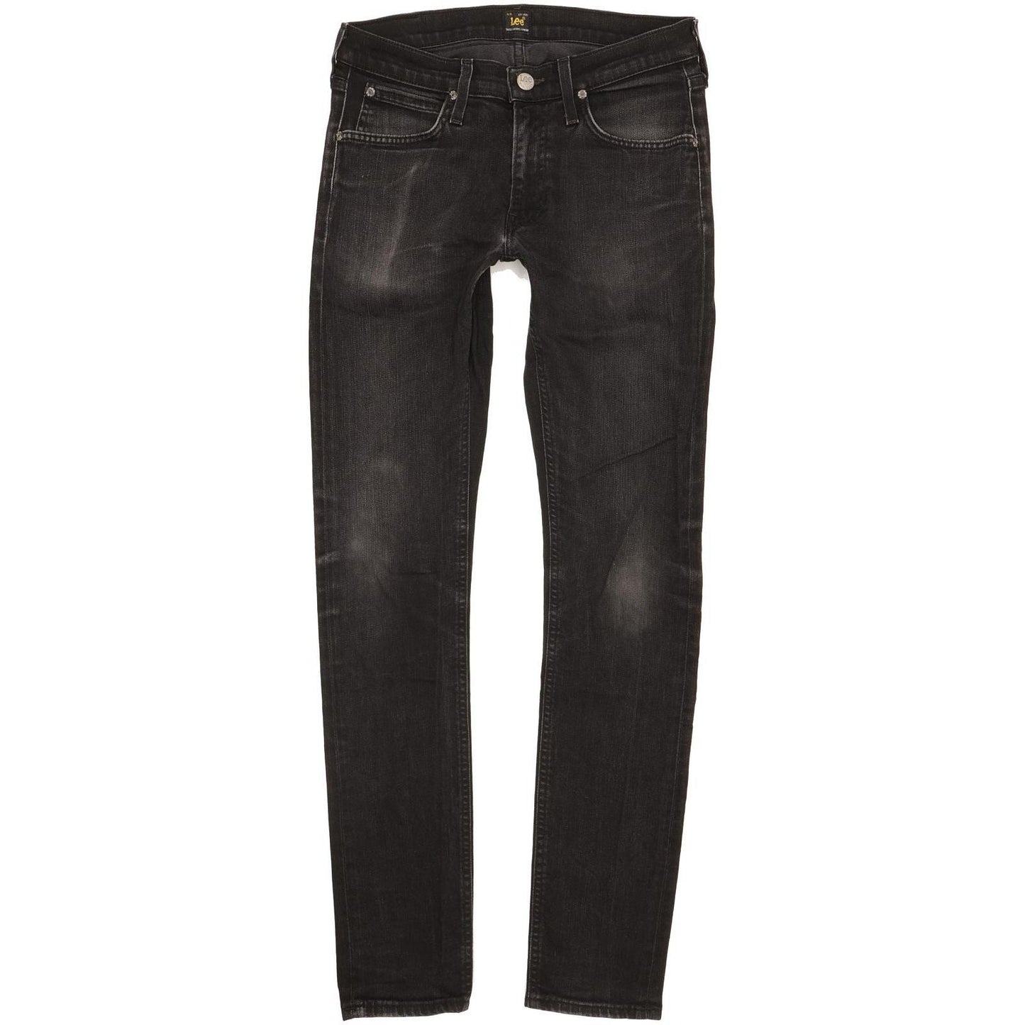 Lee Luke Men Black Skinny Slim Stretch Jeans W30 L32