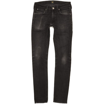 Lee Luke Men Black Skinny Slim Stretch Jeans W30 L32