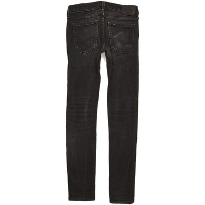 Lee Luke Men Black Skinny Slim Stretch Jeans W30 L32
