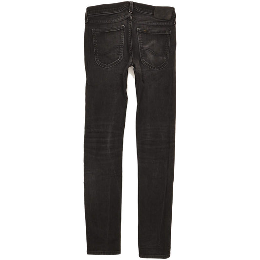 Lee Luke Men Black Skinny Slim Stretch Jeans W30 L32