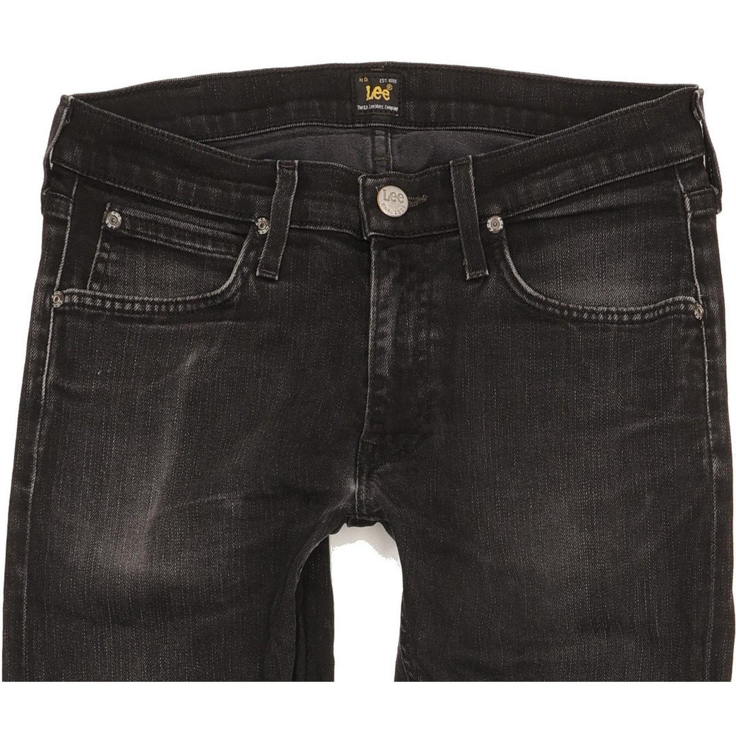 Lee Luke Men Black Skinny Slim Stretch Jeans W30 L32
