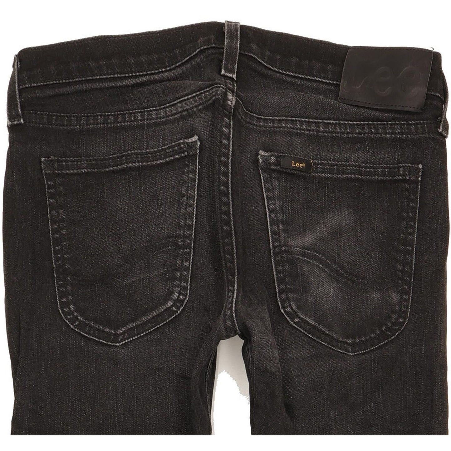 Lee Luke Men Black Skinny Slim Stretch Jeans W30 L32