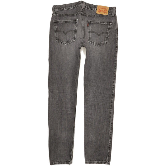 Levi's 502 Men Grey Tapered Regular Stretch Jeans W33 L33