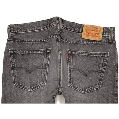 Levi's 502 Men Grey Tapered Regular Stretch Jeans W33 L33
