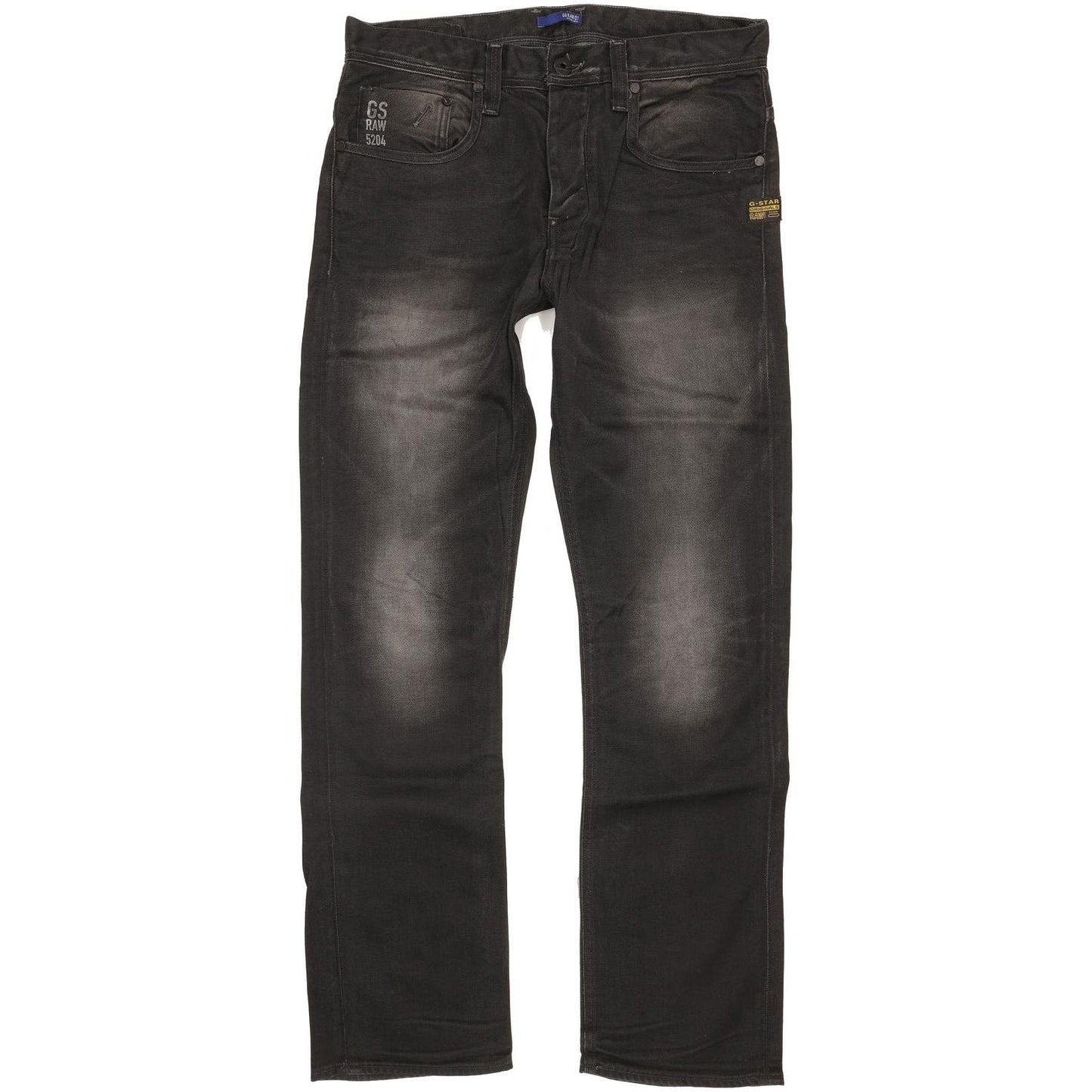 G-Star Attacc Men Black Straight Regular Jeans W33 L32