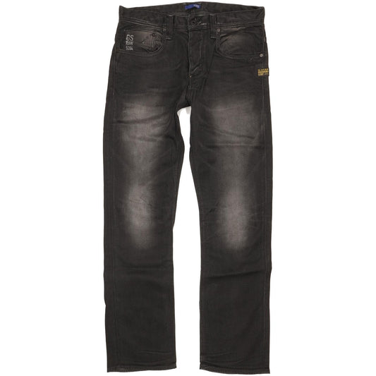 G-Star Attacc Men Black Straight Regular Jeans W33 L32