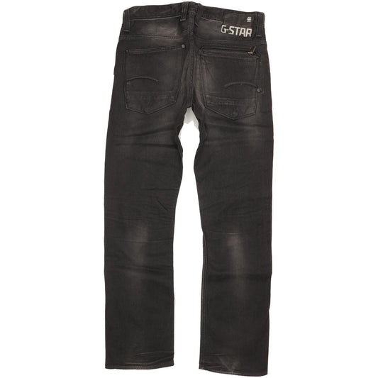 G-Star Attacc Men Black Straight Regular Jeans W33 L32