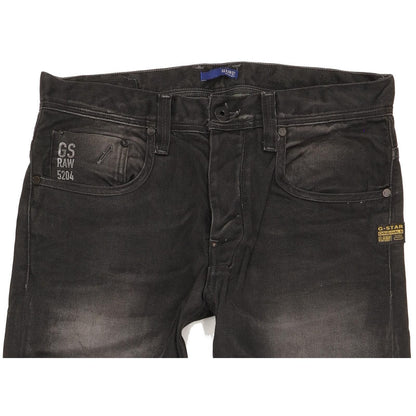 G-Star Attacc Men Black Straight Regular Jeans W33 L32