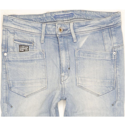 G-Star Low T Blue Tapered Loose Stretch Jeans High Waisted W25 L32