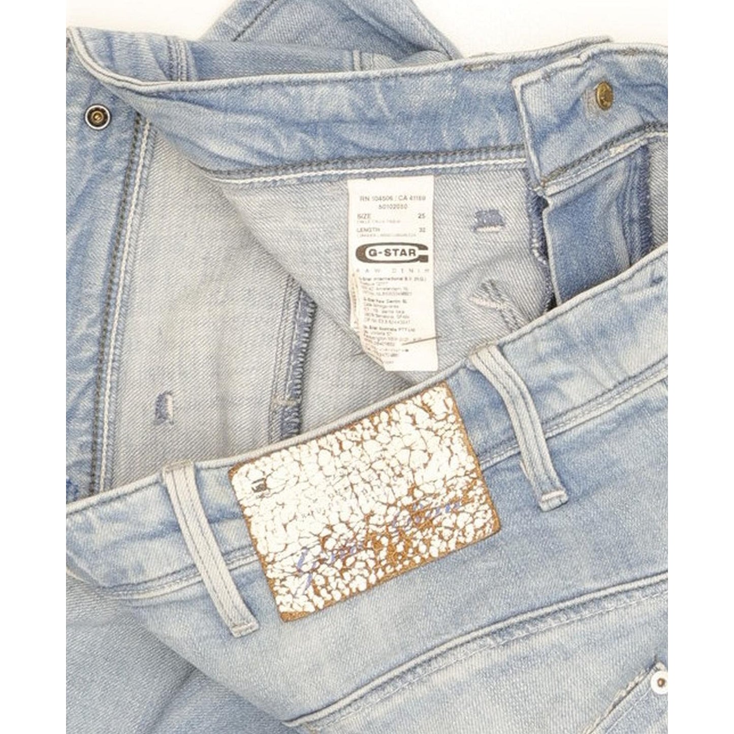 G-Star Low T Blue Tapered Loose Stretch Jeans High Waisted W25 L32