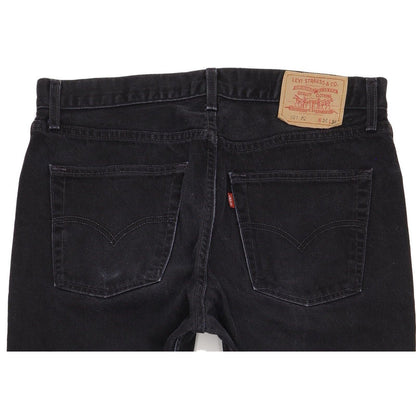 Levi's 521 Men Black Straight Regular Jeans W36 L33