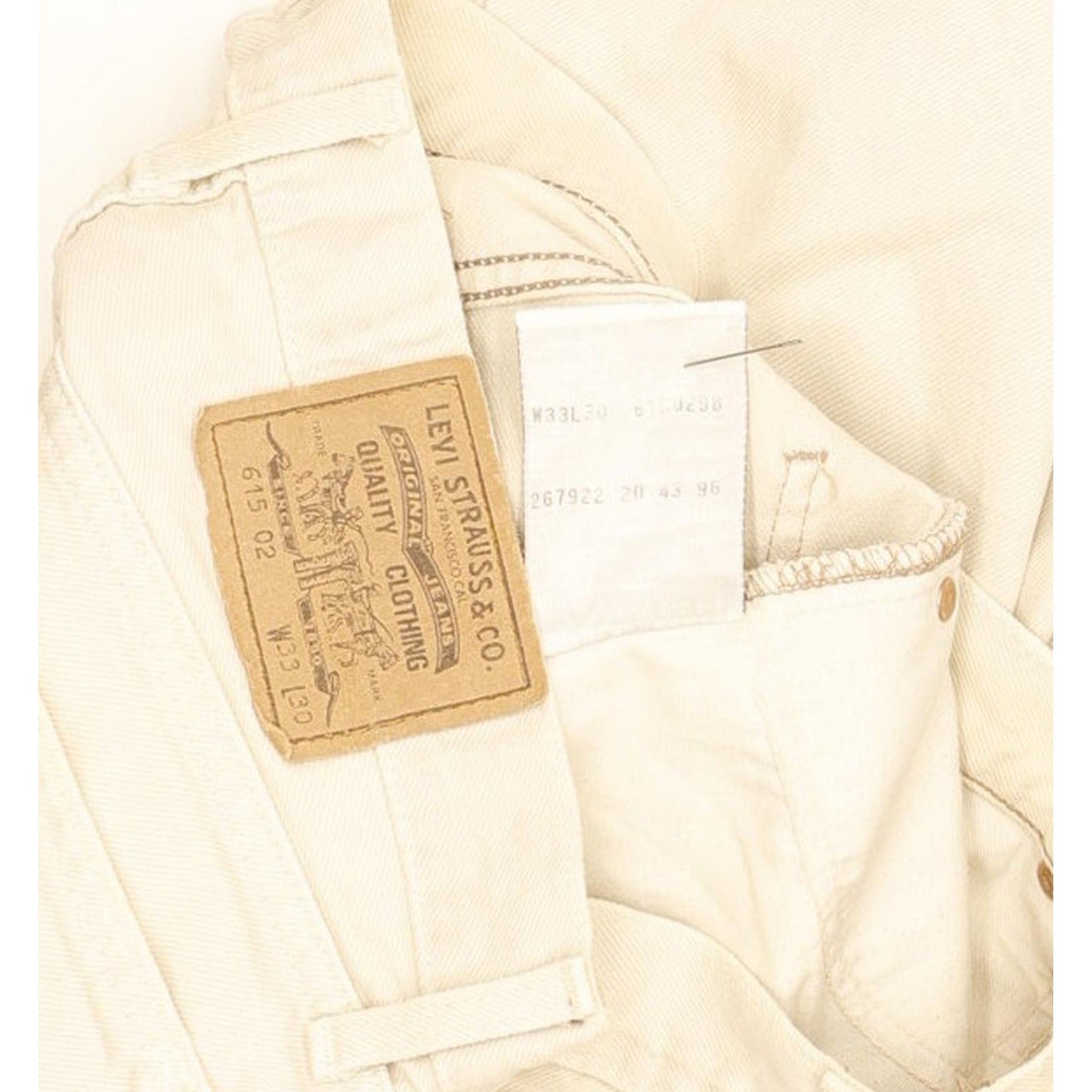 Levi's 615 Men Beige Straight Regular Jeans W33 L30