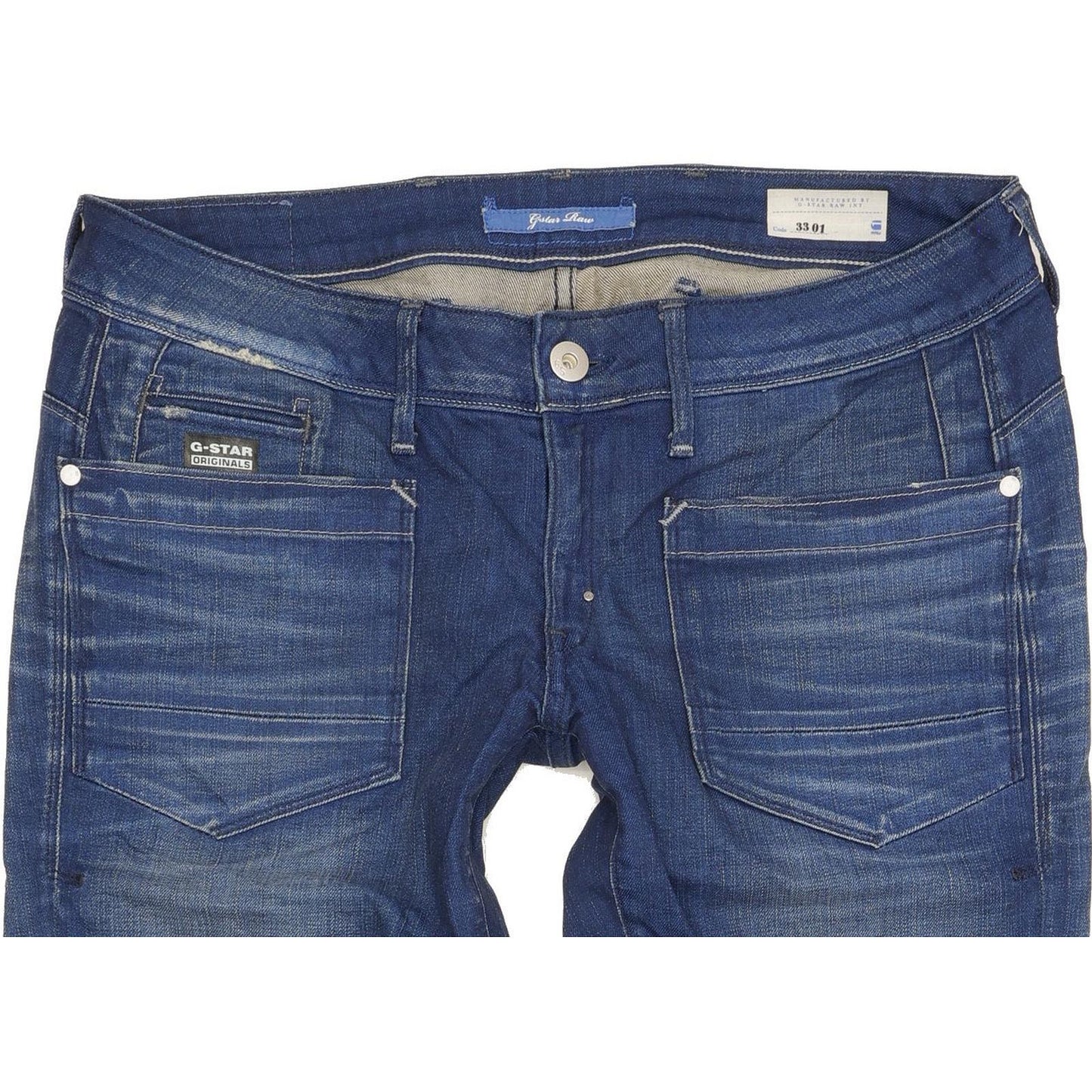G-Star Low T Women Blue Skinny Slim Stretch Jeans W32 L29
