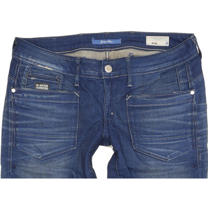G-Star Low T Women Blue Skinny Slim Stretch Jeans W32 L29