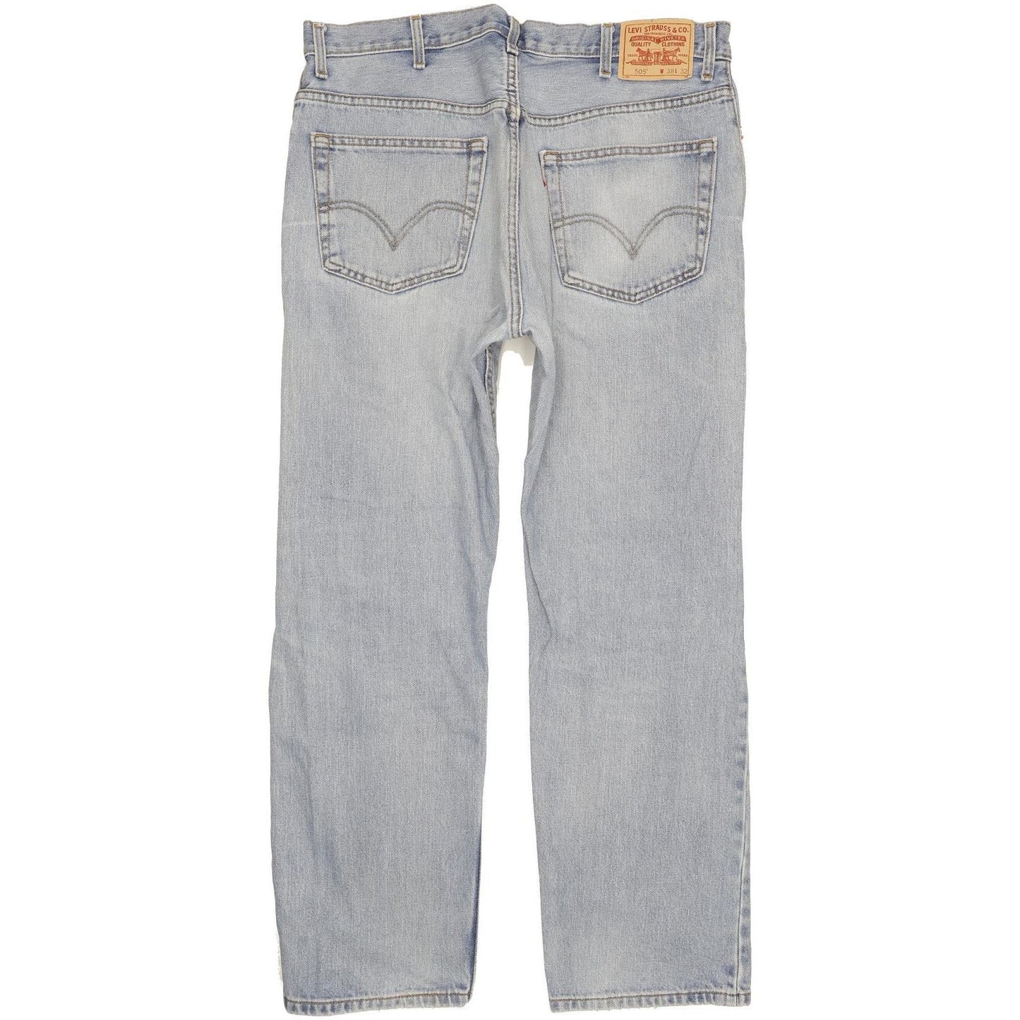 Levi's 505 Men Blue Straight Regular Jeans W38 L31